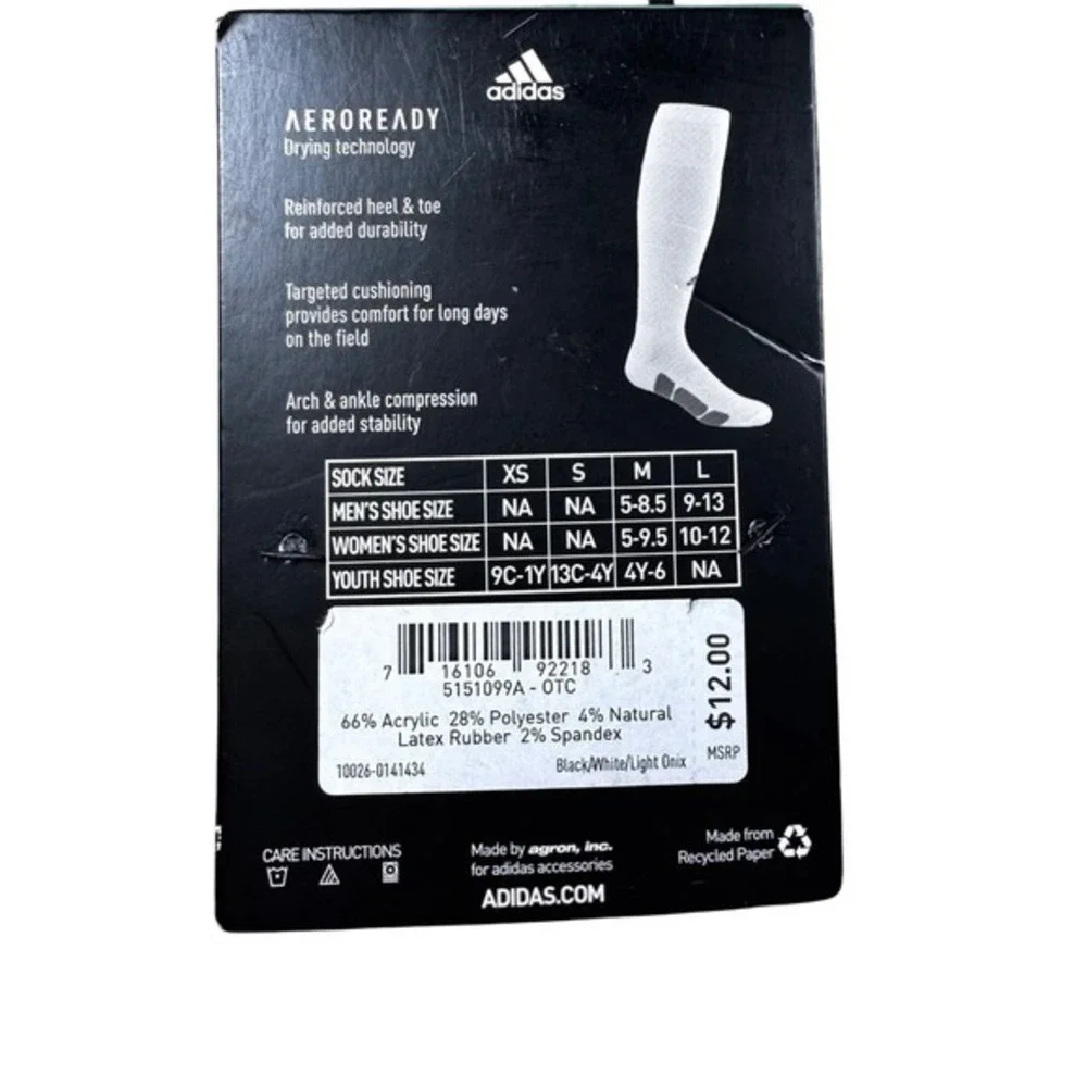 Adidas Baseball Socks Youth XS Blue Black‎ 2 Pairs Over The Calf Aeroready OTC